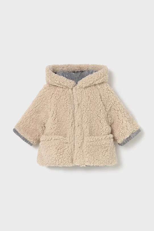 2496 Reversible Grey Shearling Coat