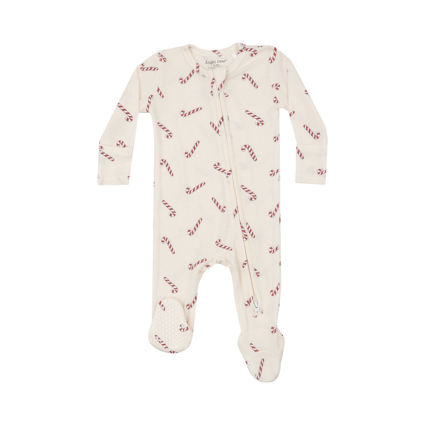 Candy Cane Zip Footie