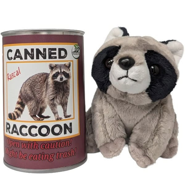 Canned Raccoon | Stuffed Animal Plush