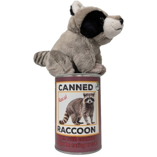 Canned Raccoon | Stuffed Animal Plush