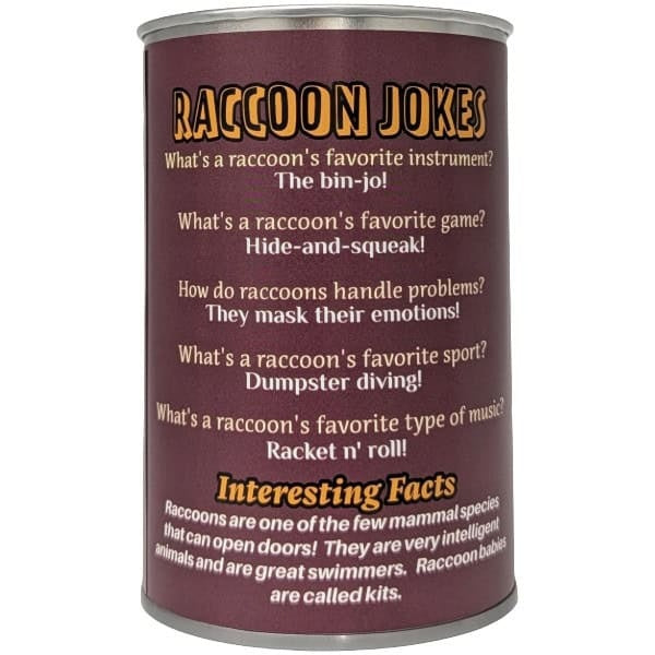 Canned Raccoon | Stuffed Animal Plush