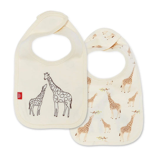 Cream Jolie Giraffe Organic Cotton BIB
