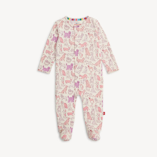 Paw-ty Pink Magnetic RightFit™ Footie