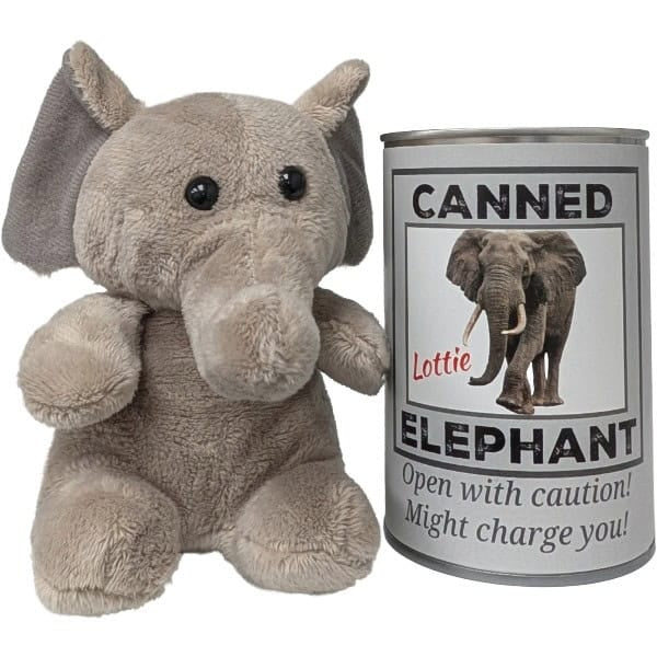 Canned Elephant | Stuffed Animal Plush