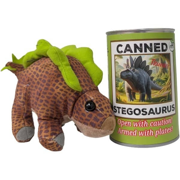 Canned Stegosaurus | Stuffed Animal Plush