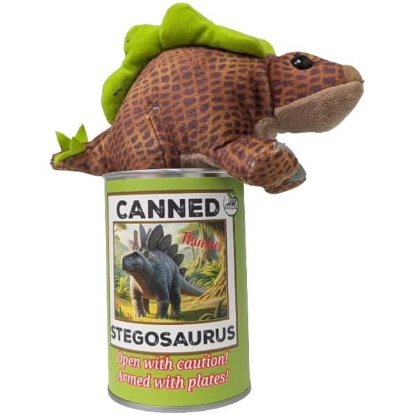 Canned Stegosaurus | Stuffed Animal Plush