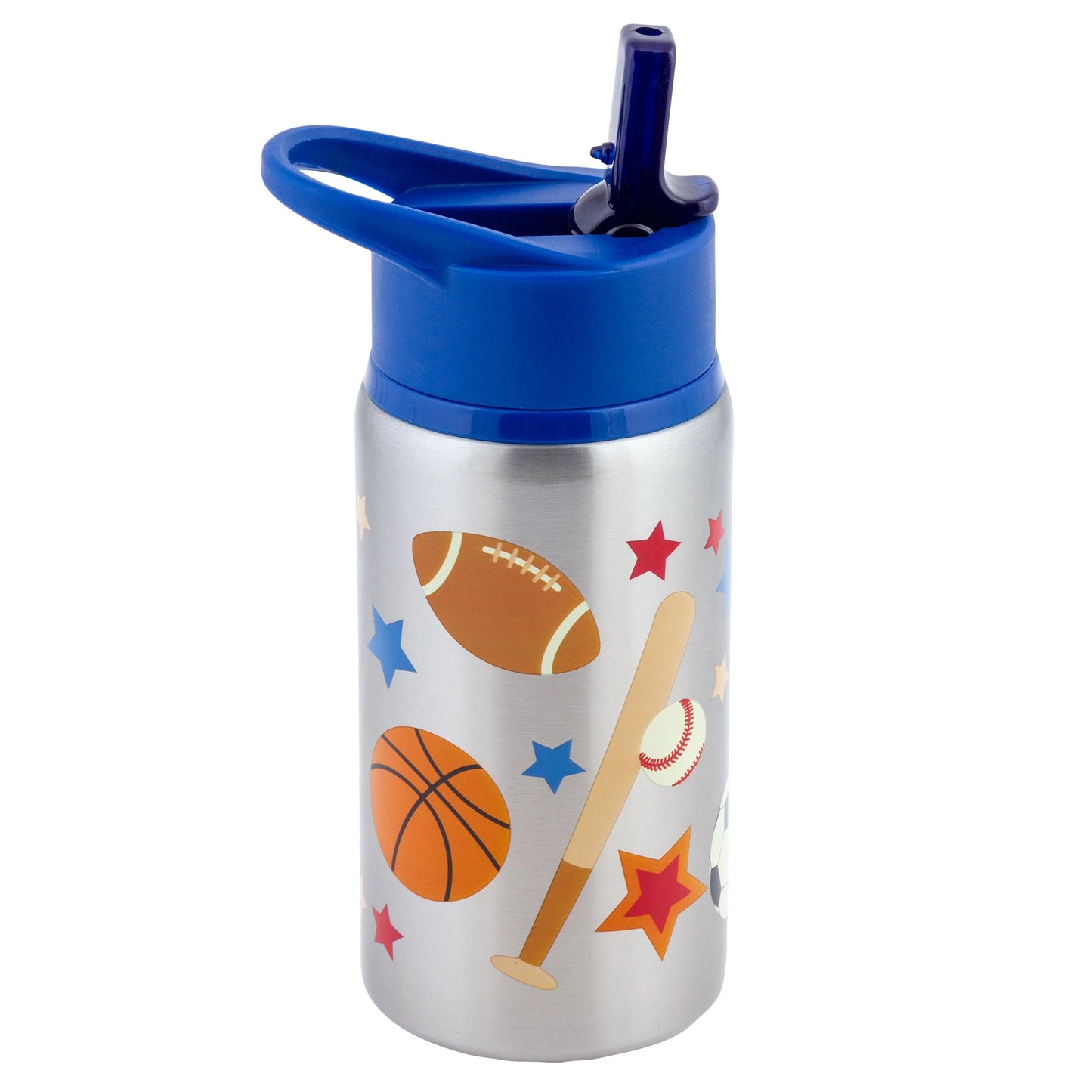 Flip Top Stainless Steel Water Bottle