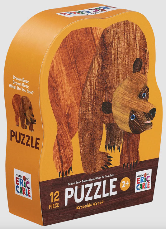 12-Pc Mini Puzzle Brown Bear