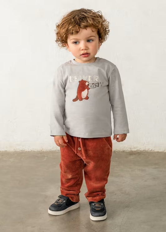 2542 Corduroy Knit Pants
