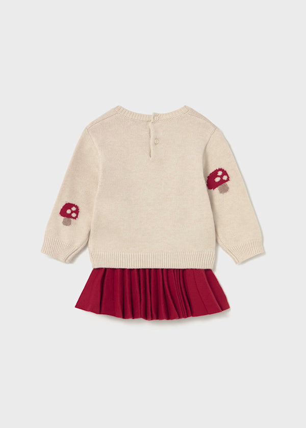 2925 Red Mushroom Skirt SET