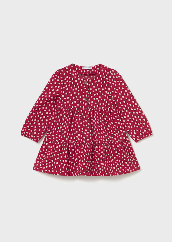 2915 L/S Polka Dot Dress