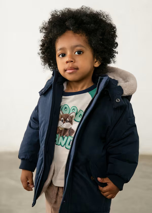 2425 Blue Parka Coat