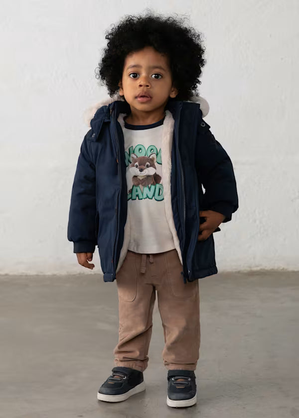 2425 Blue Parka Coat