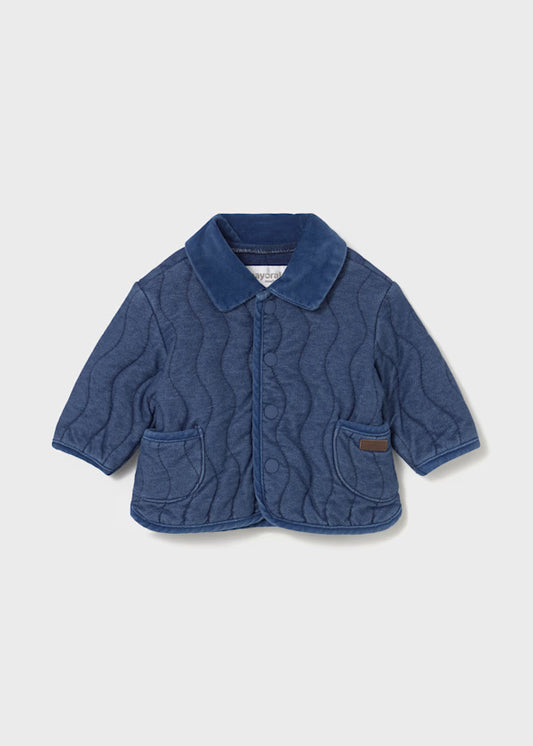 2497 Blue Quilted Jacket