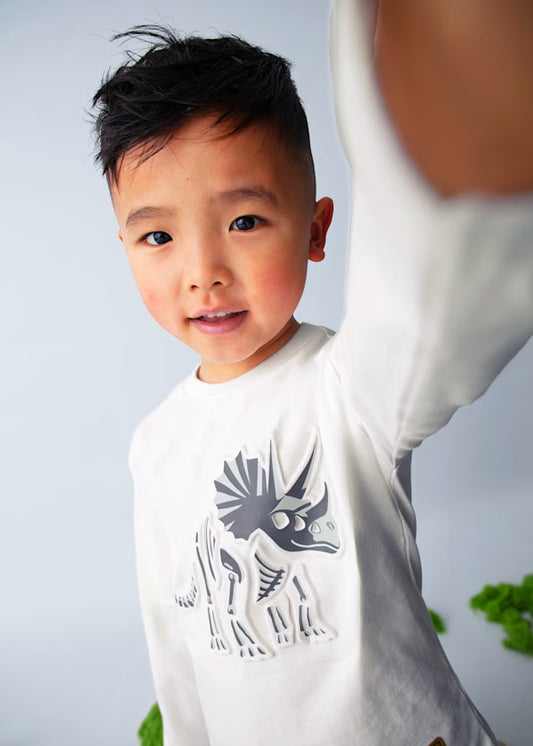 4089 Embossed Dino Tee