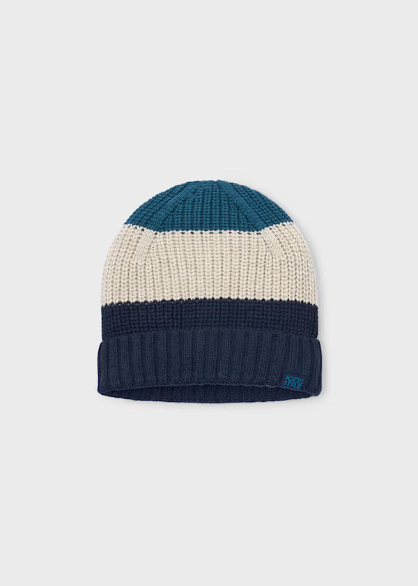 10307 Blue Multi Knit Hat