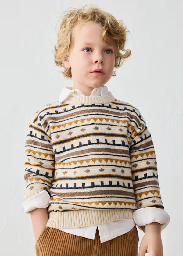 4308 Oat Jacquard Jumper