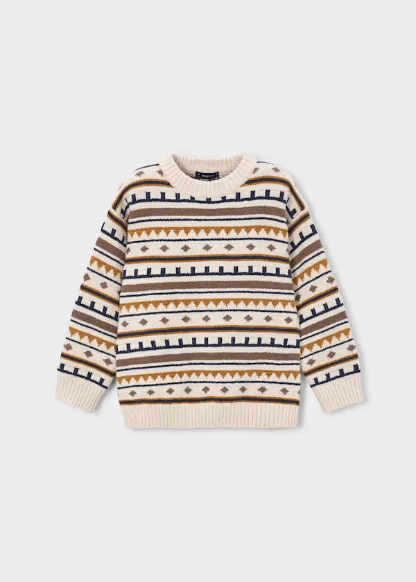 4308 Oat Jacquard Jumper