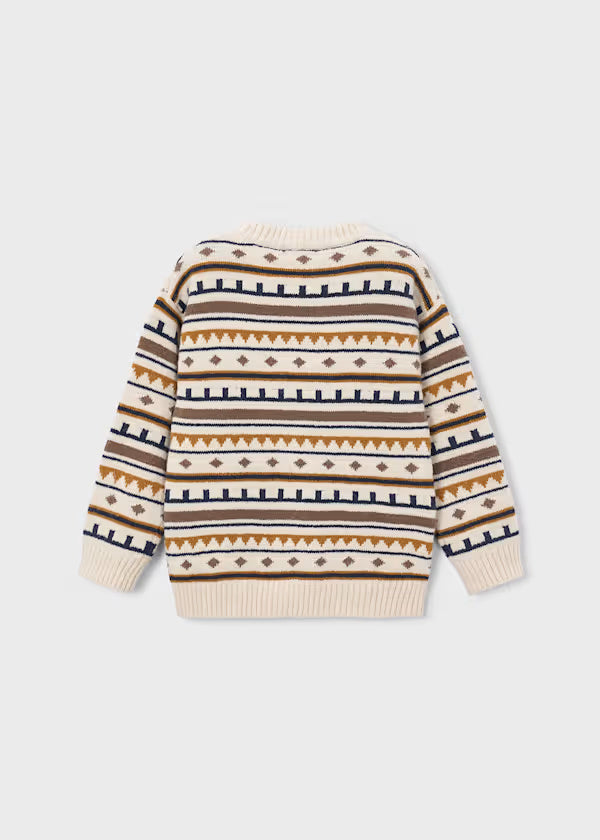 4308 Oat Jacquard Jumper