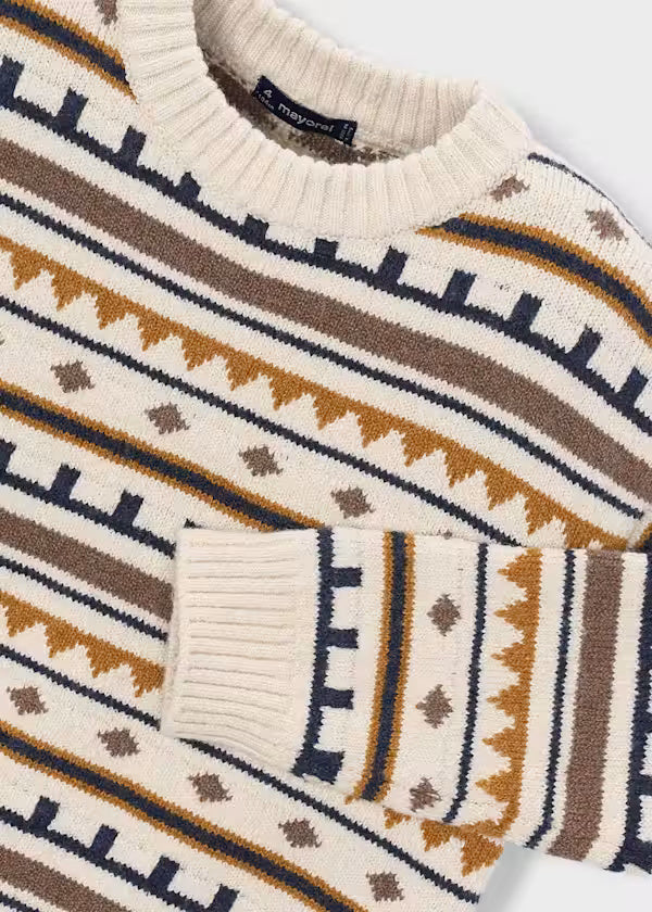 4308 Oat Jacquard Jumper