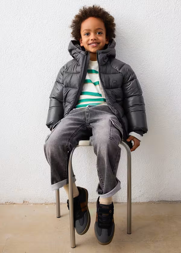 4469 Blackboard Matte-Shine Puffer Jacket