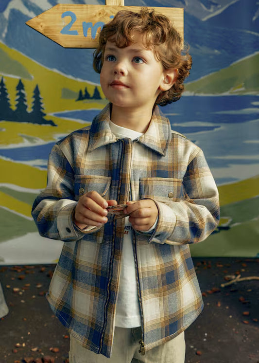 4466 Ink Check Lined Jacket