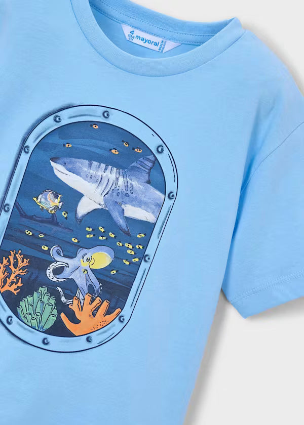 3079 Blue Under Sea Tee Shirt