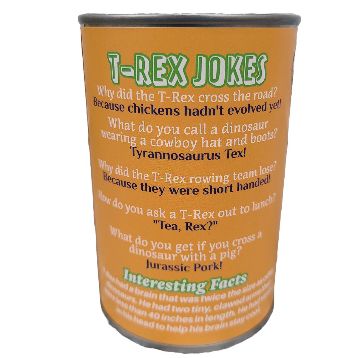 Rumble the Canned T-Rex Dinosaur Plush w/Funny Jokes