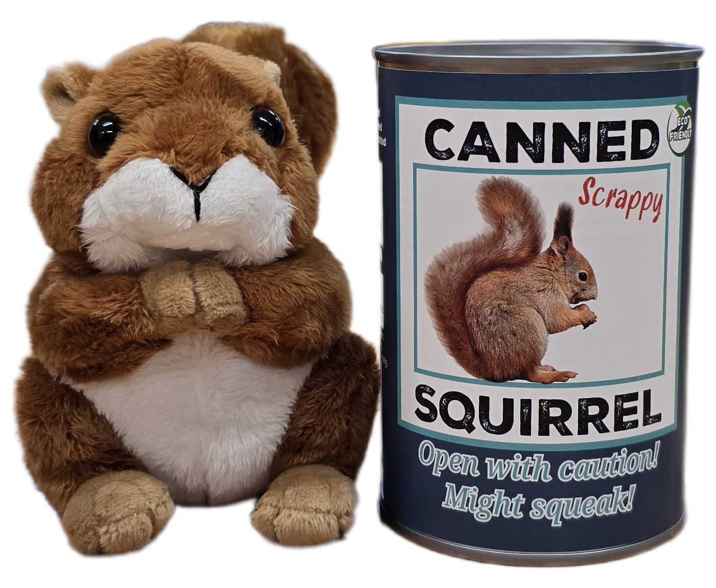 Canned Squirrel | Stuffed Animal Plush