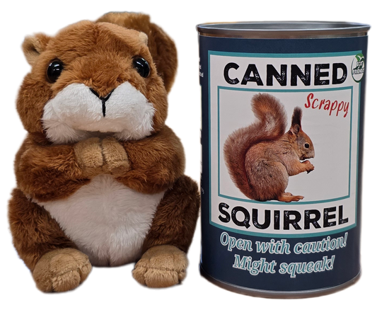 Canned Squirrel | Stuffed Animal Plush