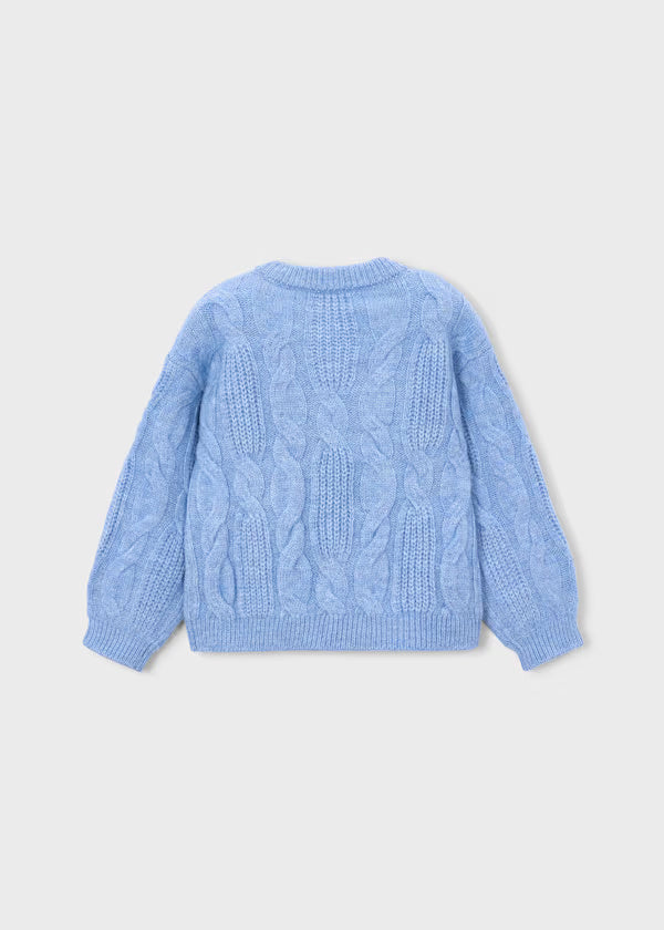 4319 Flower Sweater Sky Mix