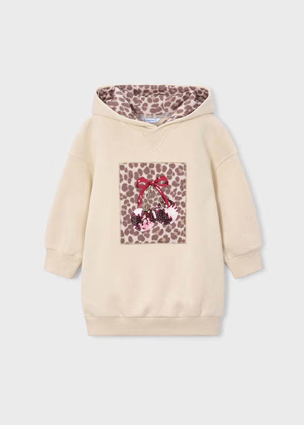 4916 Fleece Hooded Dress