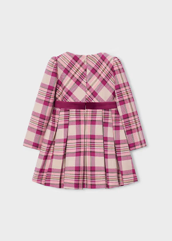 4923 Plaid Dress Raspberry