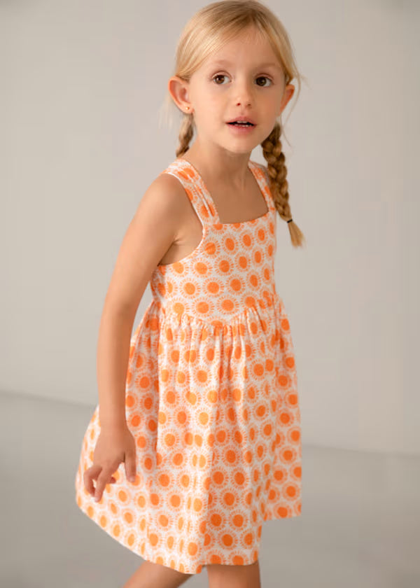 3944 Orange Sun Dress