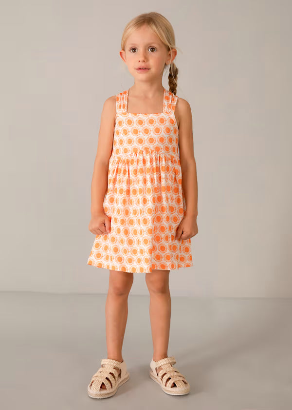 3944 Orange Sun Dress