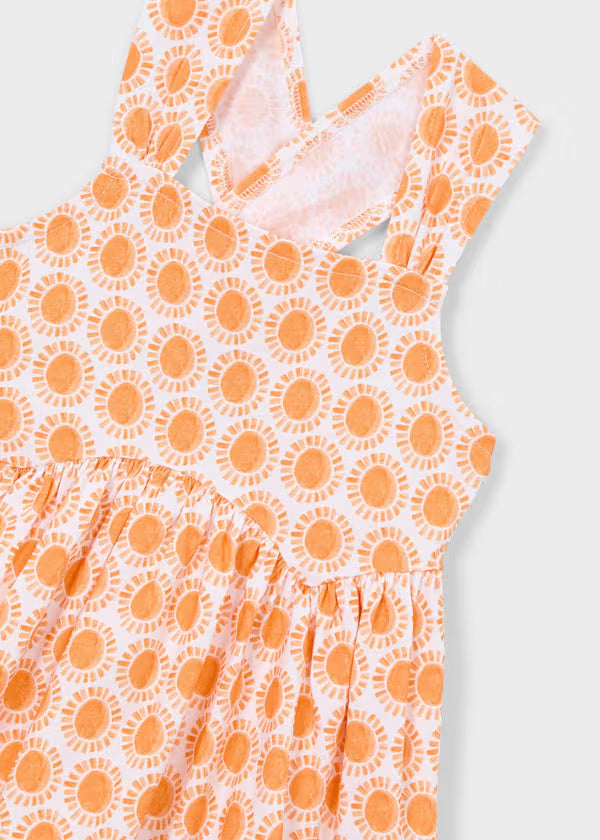 3944 Orange Sun Dress