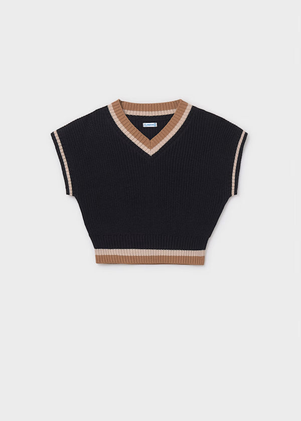 7321 Cropped Sweater Vest