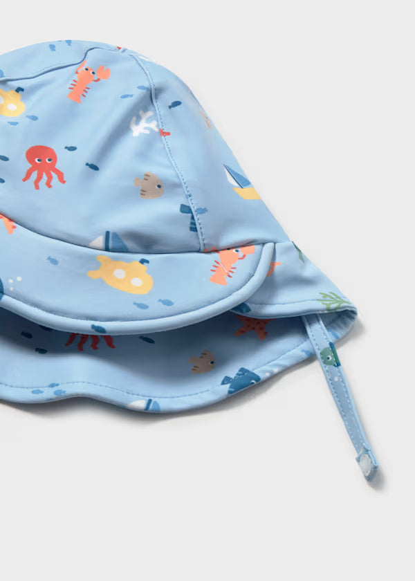 1620 UPF Bathing Suit w Hat SET