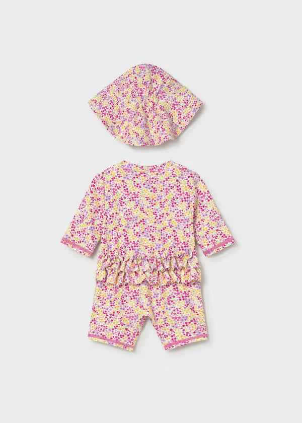 1620 UPF Bathing Suit w Hat SET
