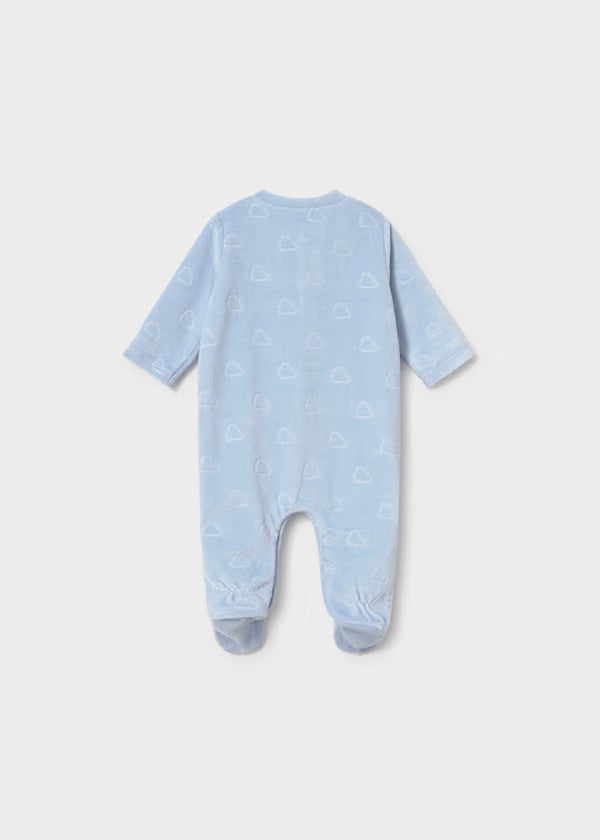 2765 Sky Velour Onesie