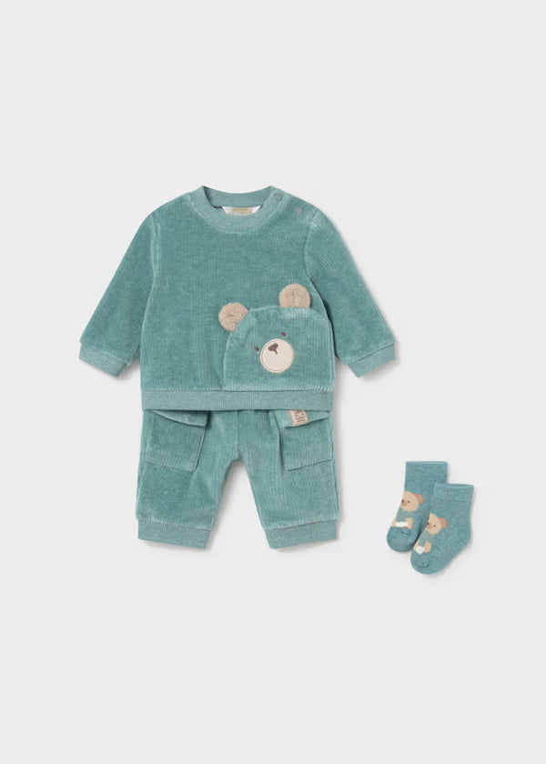 2669 Mineral 2-pc Corduroy Knit Tracksuit