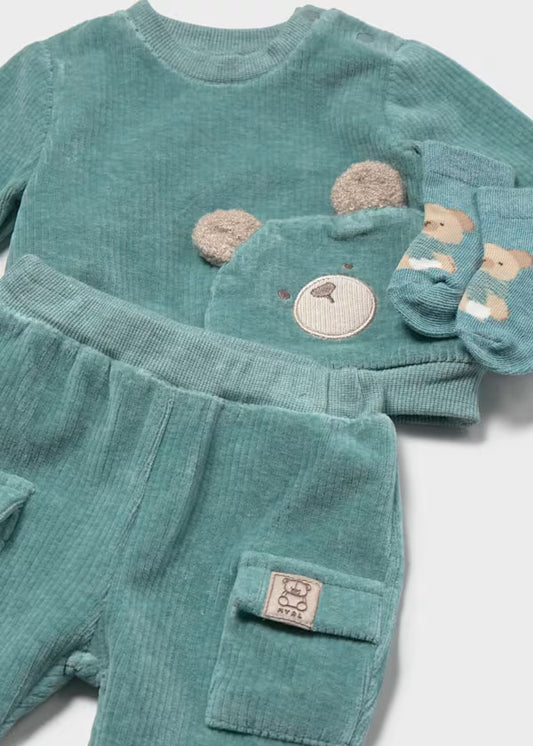 2669 Mineral 2-pc Corduroy Knit Tracksuit