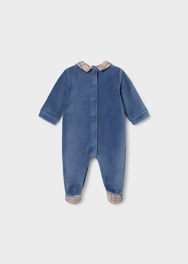 2766 Blueberry Velour Onesie