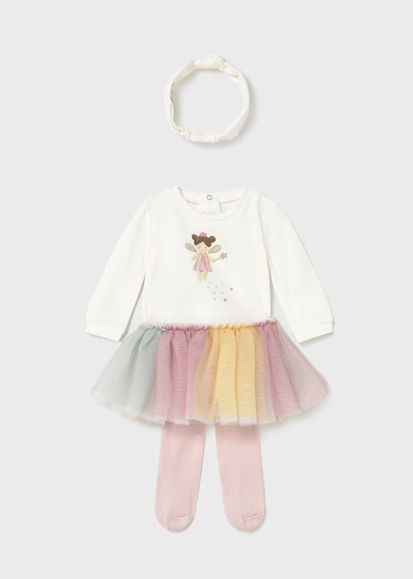 2810 3 Pc Tutu w Headband SET