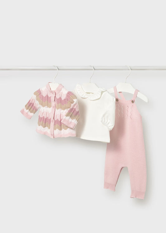 2604 3 pce Pink Knit SET