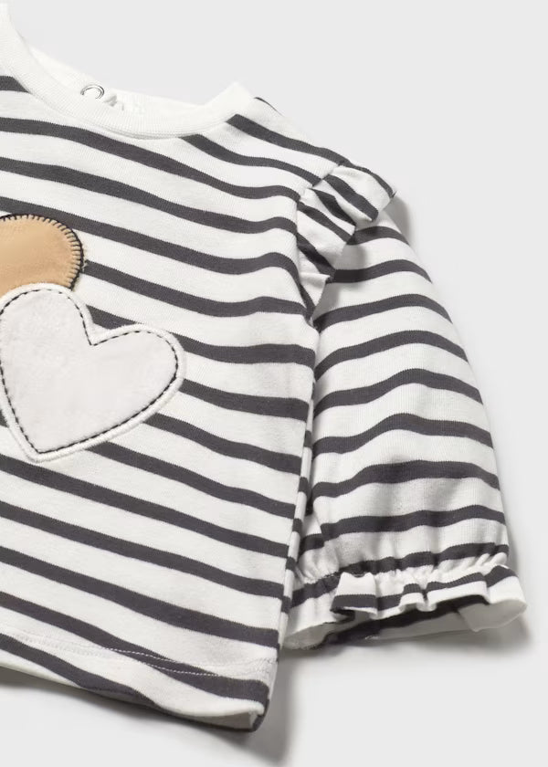 2055 Stripe L/S Heart Shirt