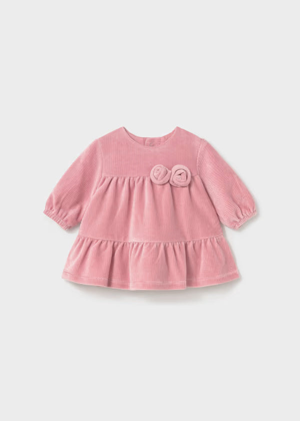 2822 Pink Corduroy Dress