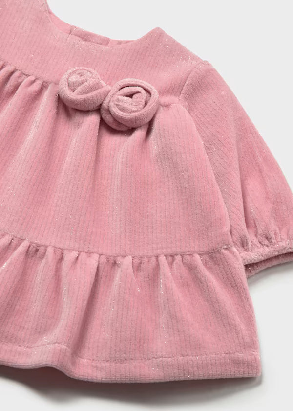 2822 Pink Corduroy Dress