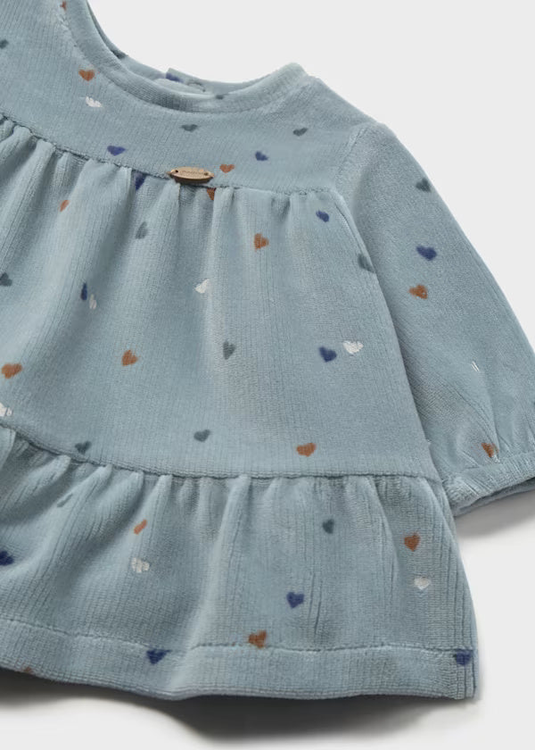 2822 White Corduroy Dress