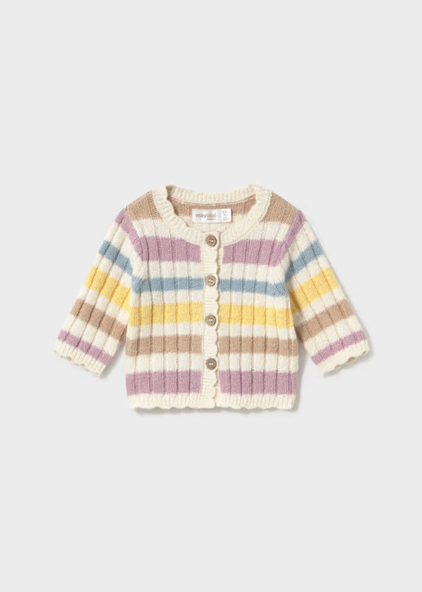 2301 Striped Long Cardigan